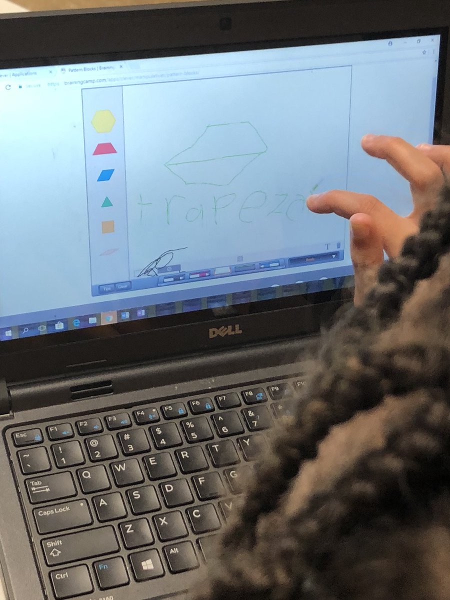 SwagDogs122's tweet photo. Our Fun Friday was off to an awesome start as my Ruff Riders used Brainingcamp to help them work on their Geometry skills! #MathRockstars #Makinglearningfuneveryday https://t.co/v39ZOliFob