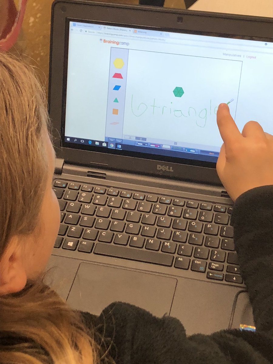 SwagDogs122's tweet photo. Our Fun Friday was off to an awesome start as my Ruff Riders used Brainingcamp to help them work on their Geometry skills! #MathRockstars #Makinglearningfuneveryday https://t.co/v39ZOliFob