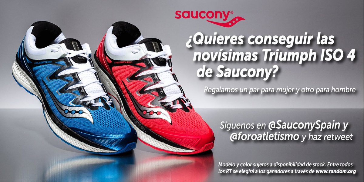 🎁🎁Regalamos dos pares de la recién lanzada Triumph ISO 4 de <a href="/SauconySpain/">Saucony España</a>, el buque insignia de la marca, una zapatilla de entrenamiento neutra tope de gama, con todas las calidades. Un par será para mujer y otro para hombre. Participar es muy sencillo. Instrucciones 👇😊