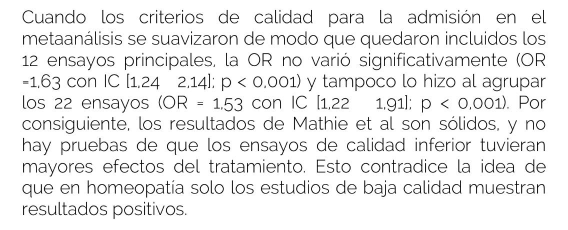 <a href="/ElenaC_S/">Elena Campos-Sánchez</a> @IyC_es <a href="/apetp_/">apetp</a> <a href="/FranciscoIgea/">Francisco Igea Arisqueta</a> <a href="/AEMPSGOB/">AEMPS</a> <a href="/jesusmariafer/">Jesus Maria</a> <a href="/HernandezBento/">MªCarmen Hdez. Bento</a> <a href="/IsabelCabezasRe/">Isabel Cabezas</a> <a href="/Farma_Ciencia/">FarmaCiencia</a> Sin embargo este metanalisis MAS RECIENTE publicado en SYSTEMATIC REVIEWS muestra que RESULTADOS MEJORES en los estudios de MAYOR CALIDAD de acuerdo a la metodología Cochrane actual.
ncbi.nlm.nih.gov/m/pubmed/25480…