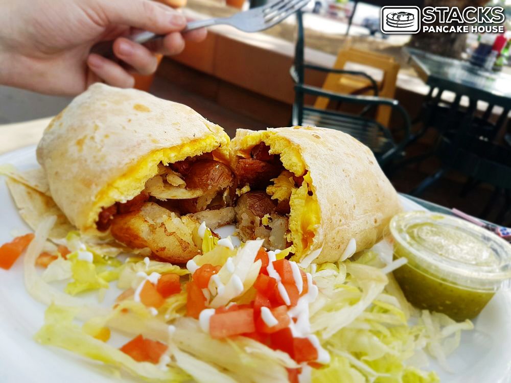 StacksPancake's tweet photo. This burrito will be sure to fill you up! #StacksPancakeHouse #breakfast #foodie https://t.co/o3eNWTPlWS