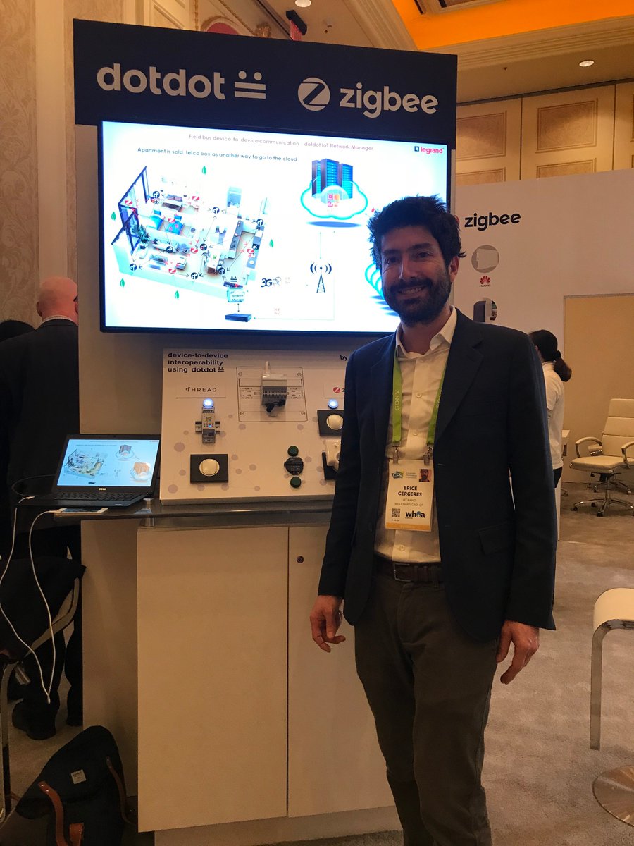 .<a href="/Legrand/">Legrand</a> demonstrated device-to-device interoperability this week at #CES2018 using #Dotdot. Special thanks to our member support that made for another successful CES!