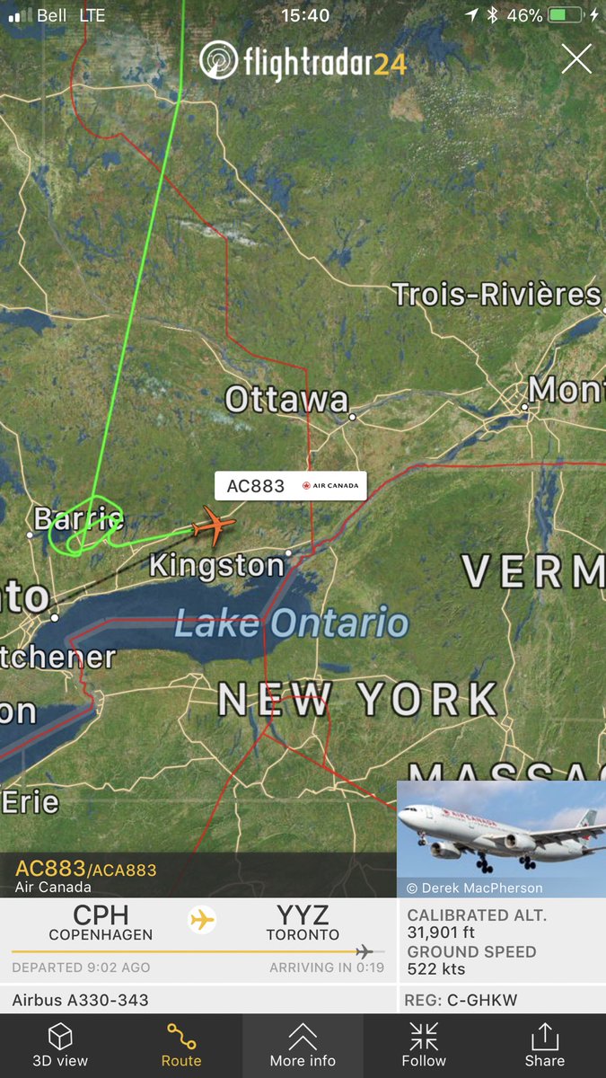 TomPodolec's tweet photo. DIVERSIONS
Many Toronto bound flights diverting. Some include;
Air Canada #AC883 to Montreal
Air Canada Rouge #AC1807 to Detroit
Air Canada #AC1655 to Detroit
Delta #DL2589 to Pittsburgh
#OnStorm #Toronto #Wx https://t.co/09SZss2UGi