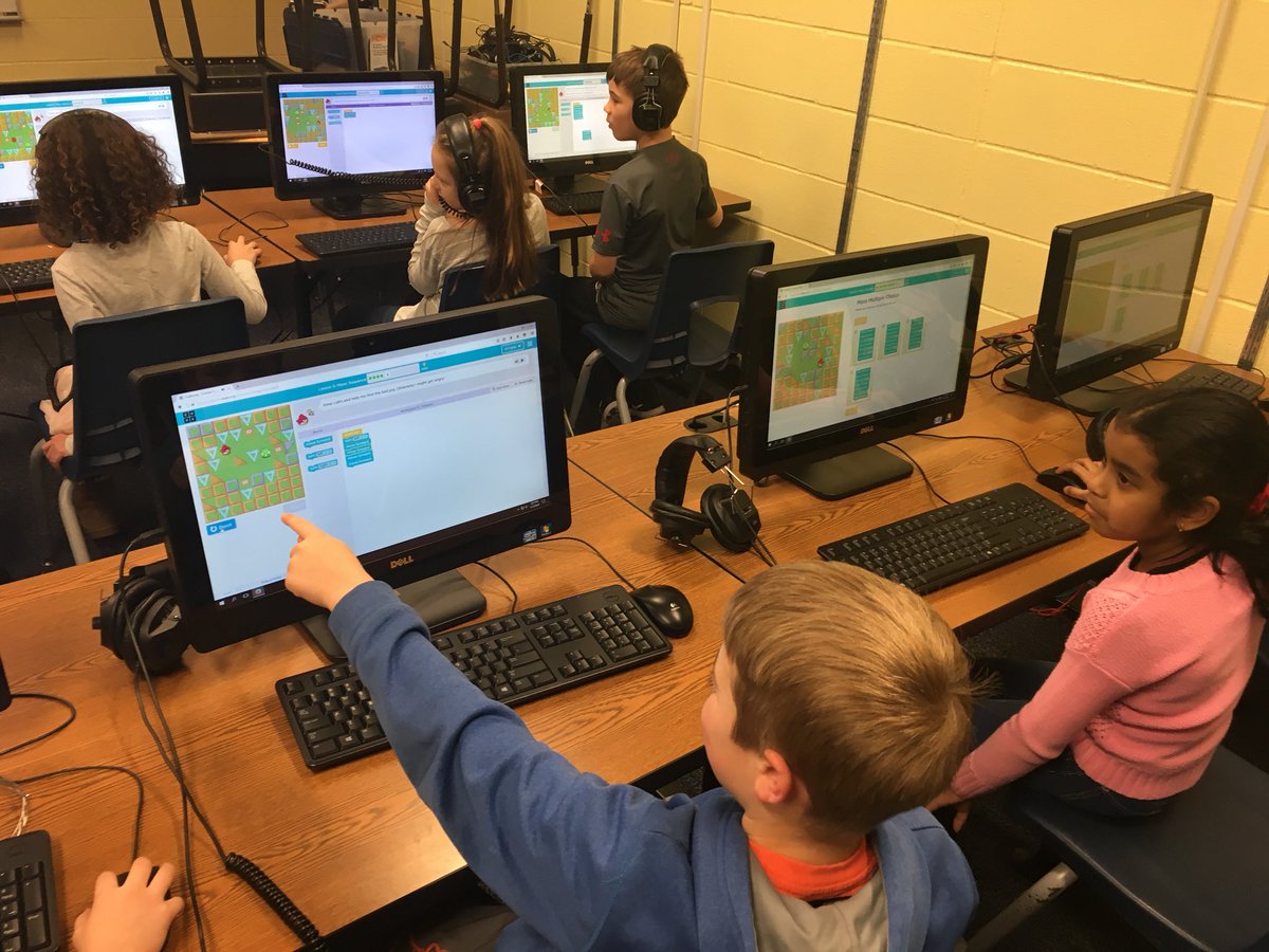 We’ve been diving into coding before break and the Ss LOVE it! ’m not surprised, I love it too! <a href="/codeorg/">Code.org</a> #BV229Tech #bvschools