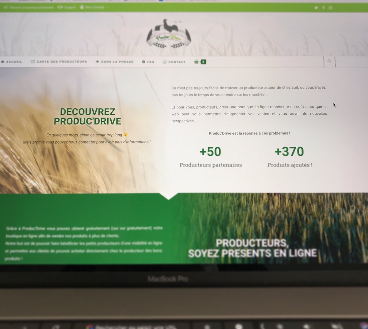 Une bonne dose de finition aujourd’hui sur la V2 de #ProducDrive grâce à @Charlyto47 👍🏻!
Mise en ligne à la fin du mois si tout se passe bien ! #producteur #agriculture #agriculteur #ecommerce
