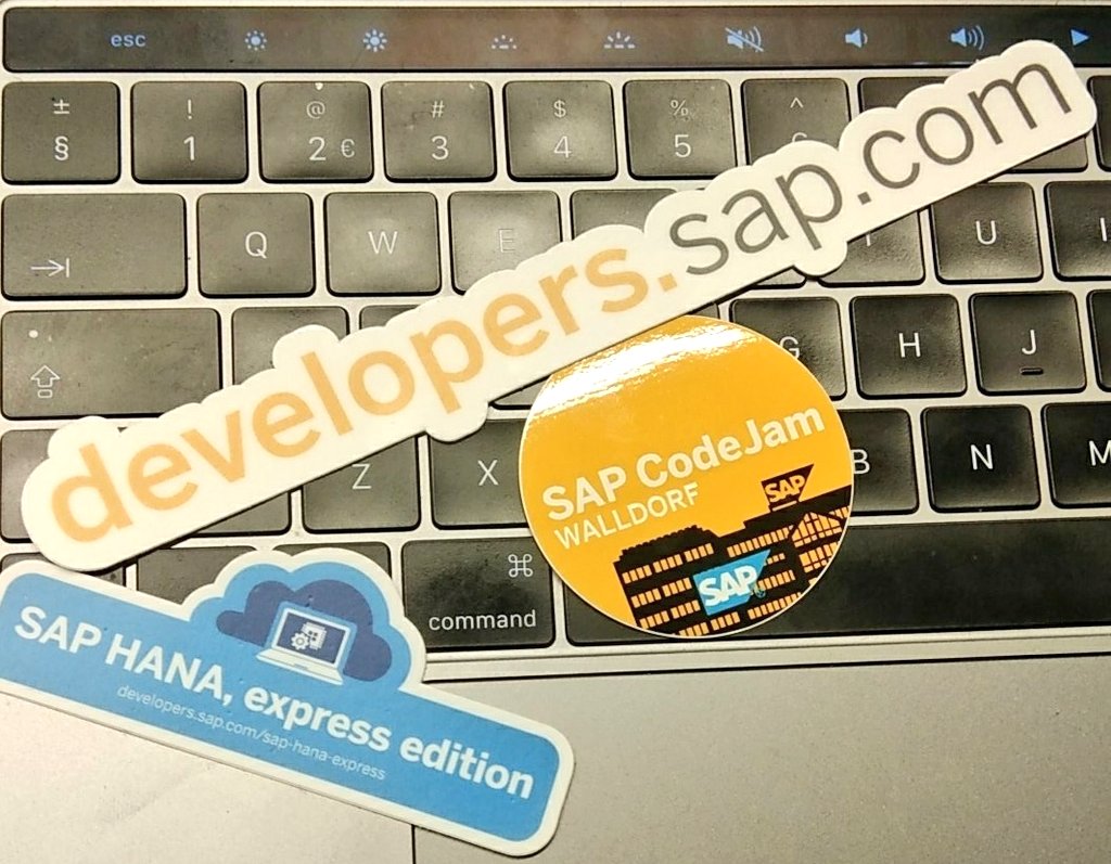 chooryfury's tweet image. #SAPCodeJam #sitwdf #PredictiveServices
What a day! Learnt cool stuff. Built an app on SCP ☁️⚡ And, got some #SAPCodeJam swag! 👌 Thank you! @SAPInsideTrack @ccmehil @adadouche @katarinafischer @dakoller