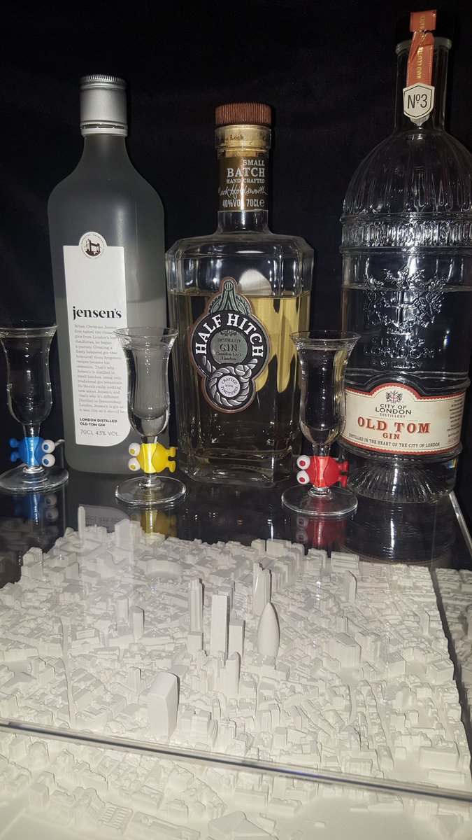TheGinasium's tweet photo. Going for a bit of a London distillery "taste-off" this evening @JensensGin v @halfhitchgin v @COLDistillery #JustGin https://t.co/ZnfqHKyrY3