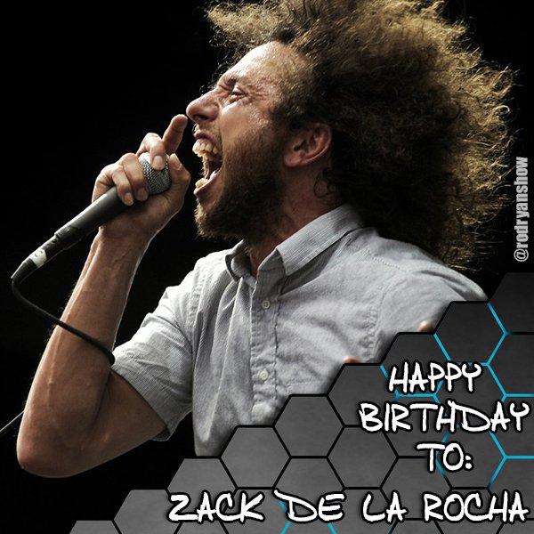 Happy Birthday to Zack De La Rocha, he is 48 years old today! 