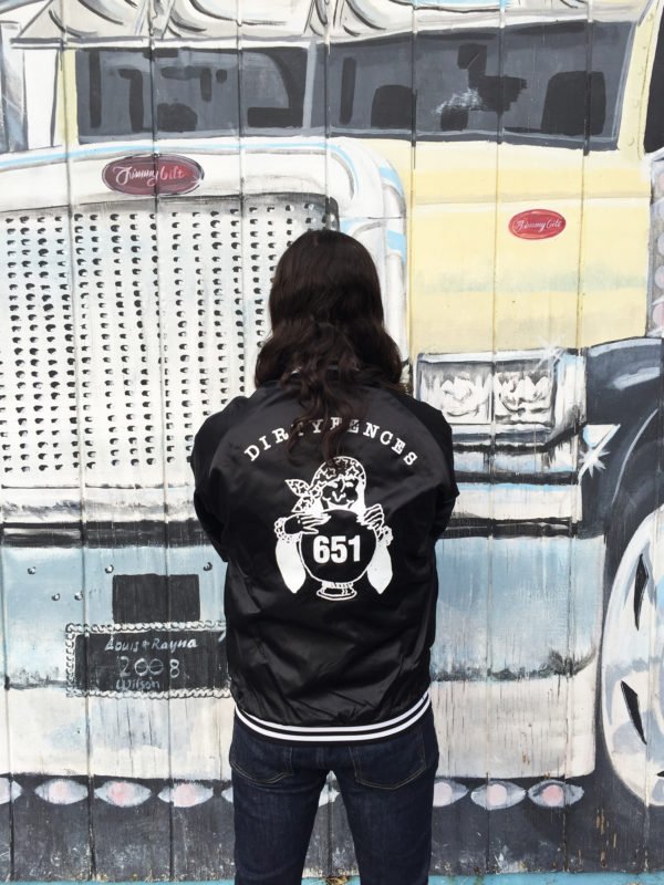obeyclothing's tweet photo. We made these bombers for the @DirtyFencesNYC US Tour. Grab yours at a show near you! More info here: https://t.co/f7S7tkaZA4 #DirtyFences #OBEYclothing https://t.co/lAa3oqb51r