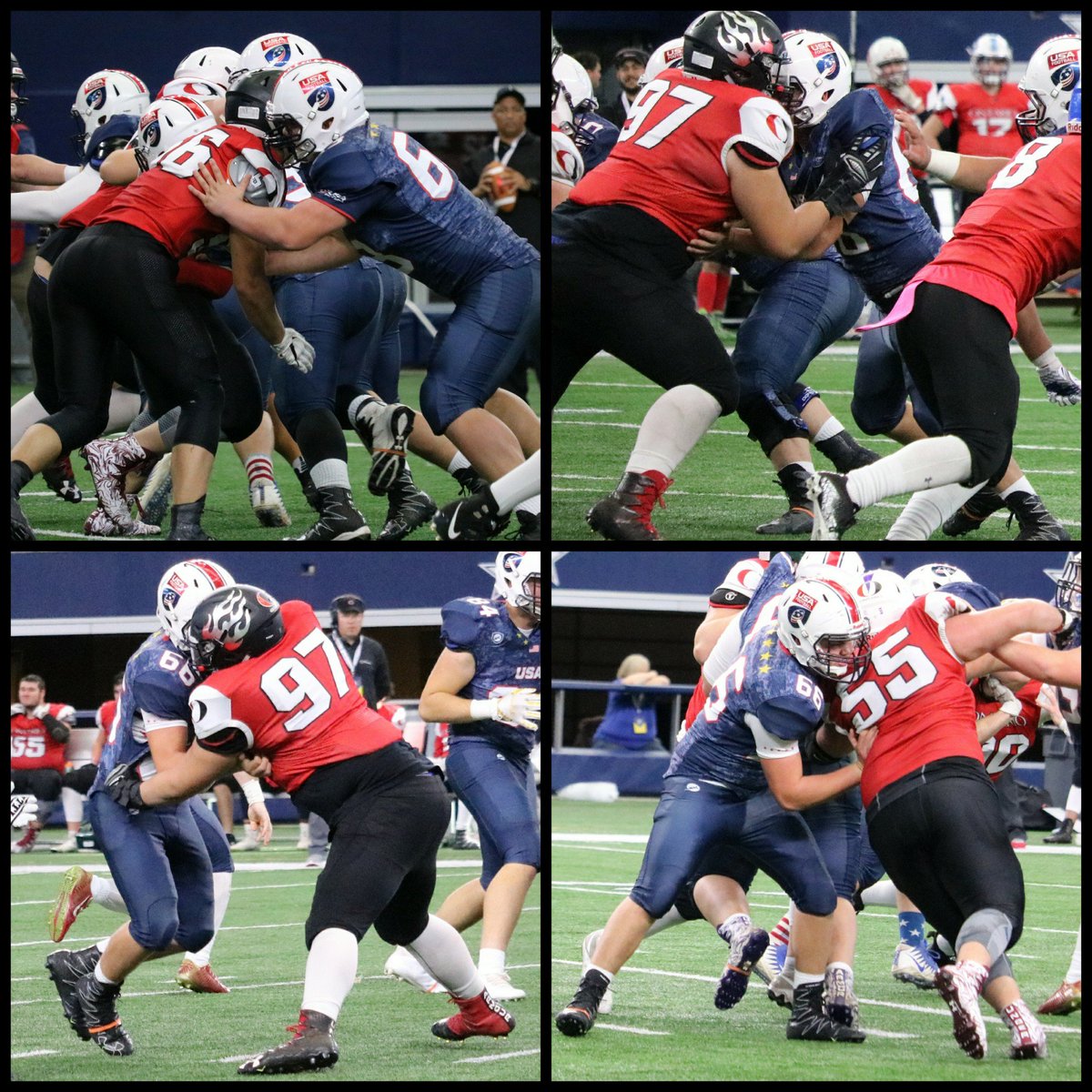 Talangford95's tweet photo. 2018 INTERNATIONAL BOWL CHAMPIONS beating Cananda 49-6! @Treymitchell54 rocked &amp; we are so proud of him! What a blessing for him to have the opportunity. Thanks to @USNFT &amp; @coachPJGibbs for thework they put into makingthese boys a team in only 4 days!  #U17Stars #center #IB2018 https://t.co/w0aJn05jf8