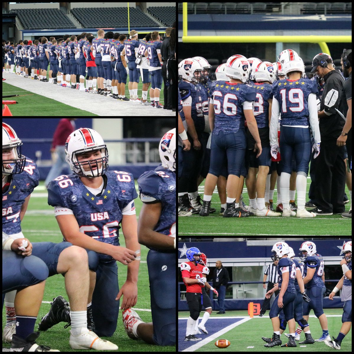 Talangford95's tweet photo. 2018 INTERNATIONAL BOWL CHAMPIONS beating Cananda 49-6! @Treymitchell54 rocked &amp; we are so proud of him! What a blessing for him to have the opportunity. Thanks to @USNFT &amp; @coachPJGibbs for thework they put into makingthese boys a team in only 4 days!  #U17Stars #center #IB2018 https://t.co/w0aJn05jf8
