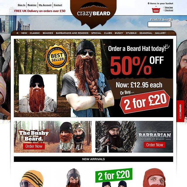 digitalflare's tweet photo. The #CrazyBeard bespoke eCommerce store we built from the ground up in PHP. Includes a full order-management area and content management system which has also been built from scratch. #ecommerce #webdesign #graphicdesign #designer #developer #PHP https://t.co/EjtHbkg9nT https://t.co/Epu2aAmoC7