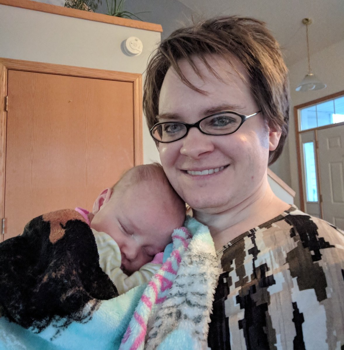 HeatherKAuthor's tweet photo. Didn't get any writing done, but I had a good excuse. Or rather a cute excuse. ๐ #sleepingbaby #auntliferocks #writingcanwait #shessocute https://t.co/jgodeMcr72