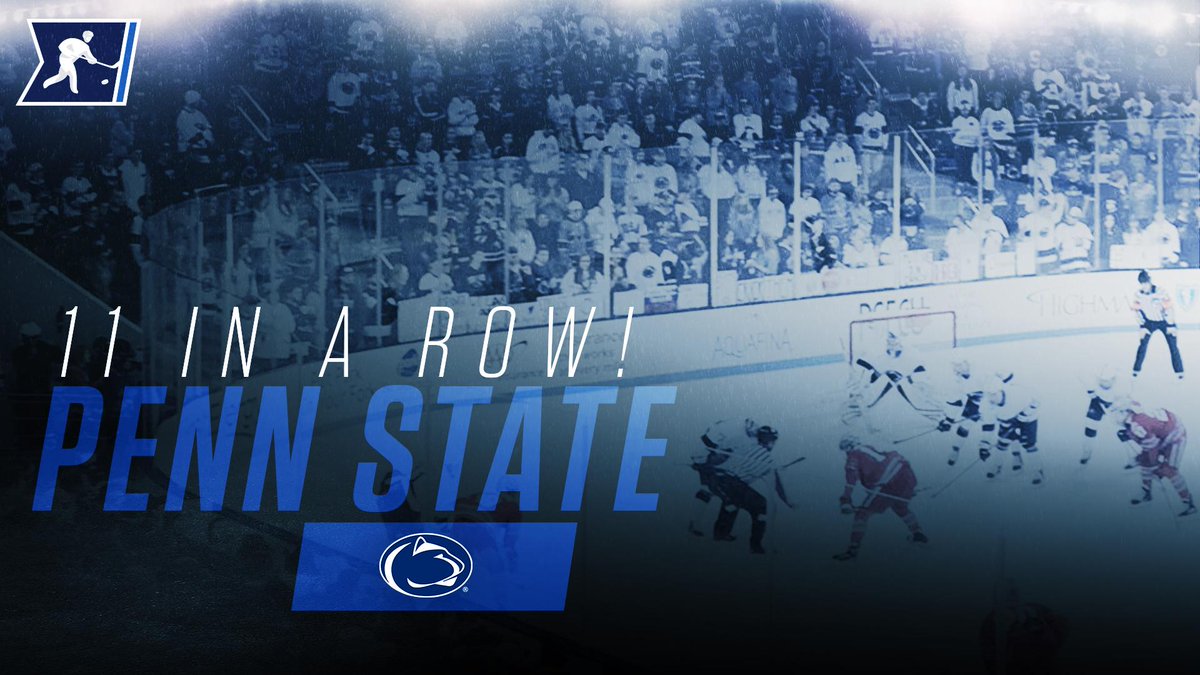 NCAAIceHockey's tweet photo. UPSET!
With a 5-2 victory over No. 6 Ohio State, @PennStateMHKY moved its unbeaten streak to 11 in a row. https://t.co/EA8UTFQI1g