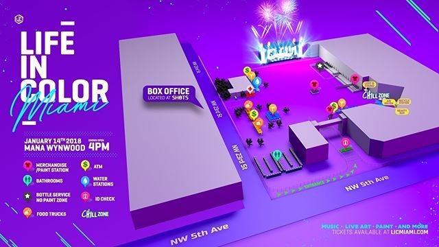 thefestieguru's tweet photo. Here's your playground for this Sunday at Life in Color Miami!! Want a $20 discount on hard copy tickets? Contact (561) 255-3869 last chance to buy!
...
#LICMiami #LifeInColor #LICWynwood #WynwoodWalls #Wynwood #Miami #SOFLO #StormGroup #SGE #StormGroupE… https://t.co/DngkqjKlrh https://t.co/64tpj4akKw