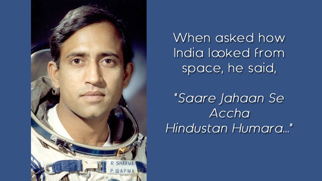 Happy birthday, Rakesh Sharma!
 