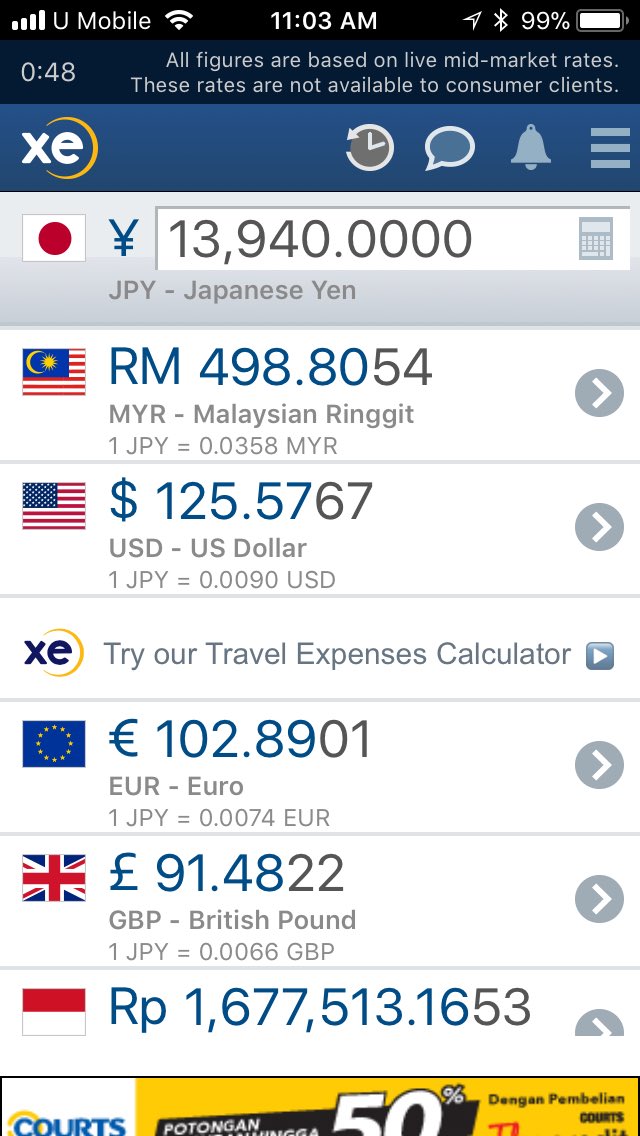 edjunaidi's tweet photo. It is also now a good time to travel to Japan! MYR has steadily gained way stronger today than during my trip back in November 2016! It is cheaper today by more than MYR60 for JPY14k that I bought last time than today. https://t.co/45EbpPKoFd