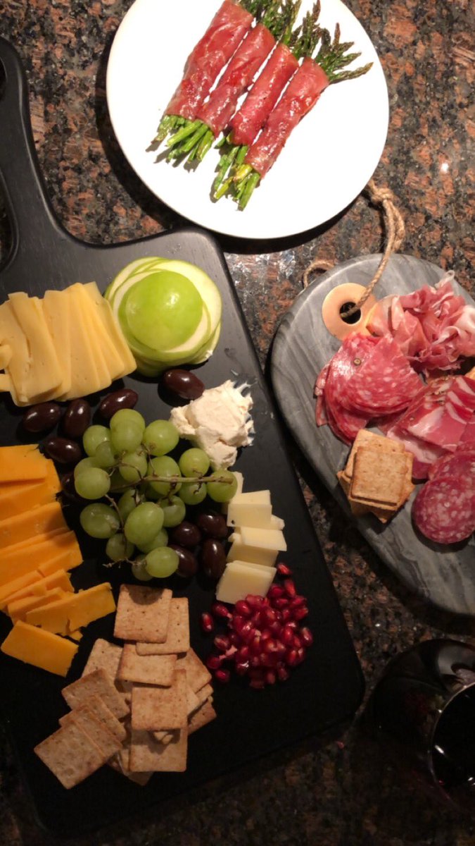“how’s your sommelier platter?” -@michaellkramer 

“you mean my charcuterie board?” -me
