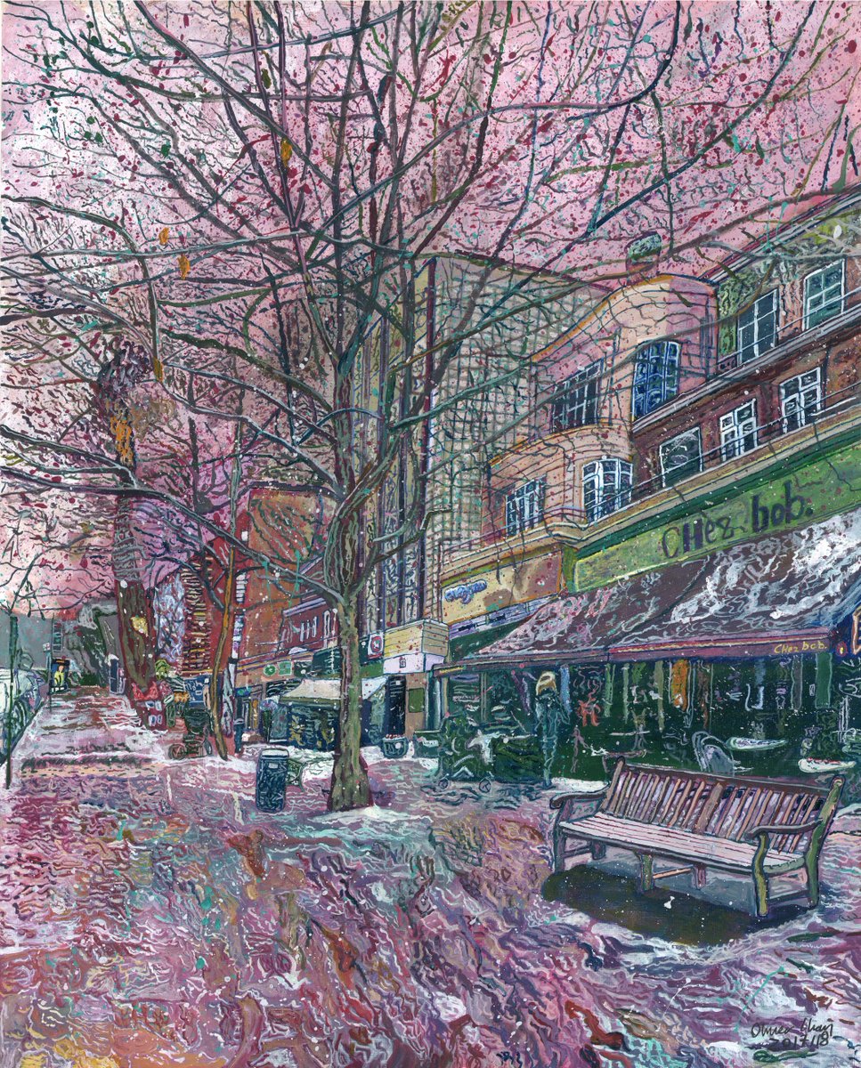 Oli6275's tweet photo. #budgens in #belsizepark, #london on the #snowy #day. #oliveryuchanart. #snowyday #snow #chezbob #everymancinema #everyman https://t.co/ZLLYZDnPx5