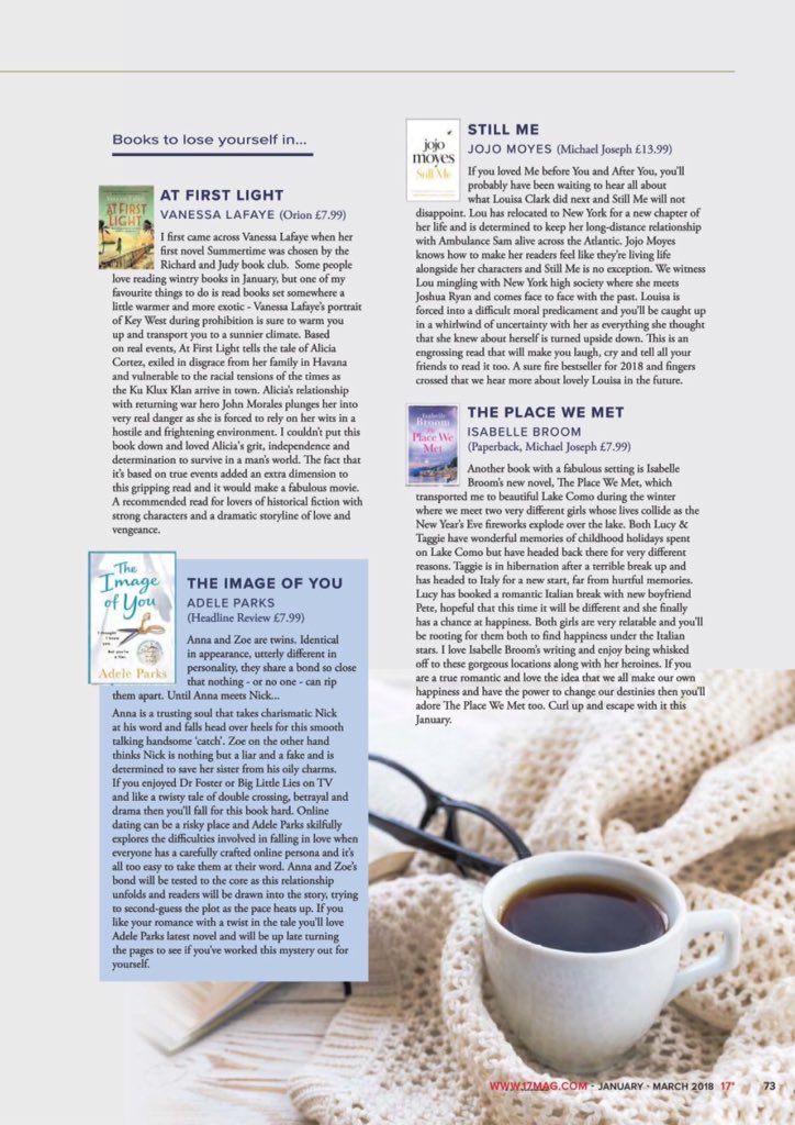 OnTheShelfBooks's tweet photo. @17degreesmag1  ❄️So excited to see my #WinterPicks ❄️in print this week. Just so many fabulous books @ScarlettMoffatt @SarahMillican75 @VanessaLafaye @adeleparks @Isabelle_Broom @jojomoyes 💁🏻📚✨ https://t.co/A8p4lqzq73