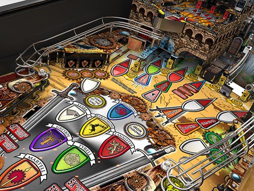 Pinballeric's tweet image. Stern’s Game of Thrones pinball machine