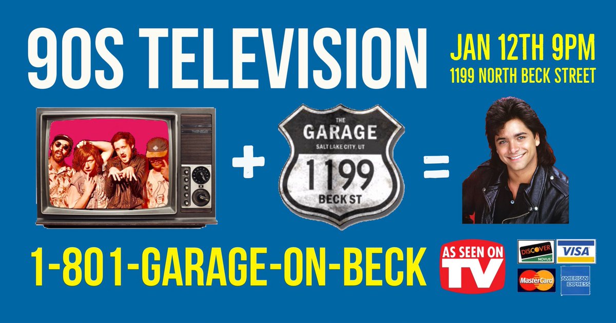 garageonbeck's tweet photo. TONIGHT - @90sTelevision at @garageonbeck https://t.co/AffkjGxljg
