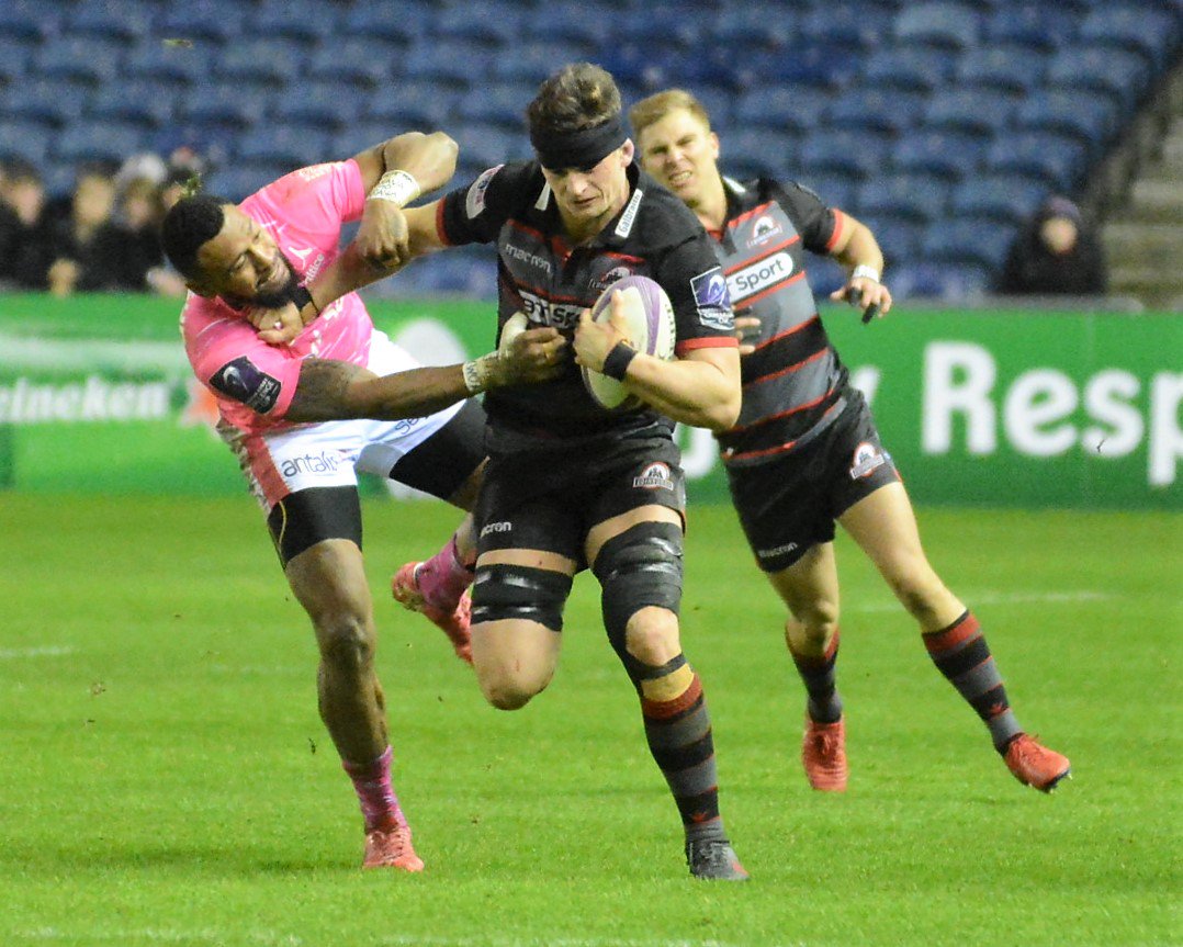 Mr_Mark_Brown's tweet photo. C'est Magnifique! Last gasp win for @EdinburghRugby tonight at Murrayfield against Stade as Richard Cockerill's side secure a home 1/4 Final tie in the @ERChallengeCup #EDIvSFP 🏉 https://t.co/xVkbpx62Ku
