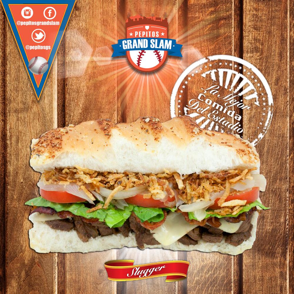 PepitosGS's tweet photo. Conecta un Grand Slam de sabor con nuestro #PepitoSlugger que te demostrará por que somos #LaMejorComidaDelEstadio. Búscanos ya por los lados de primera, entre la tribuna 5 y 6, y disfruta de las semifinales de la #LVBP. https://t.co/IQTzgRD5PF