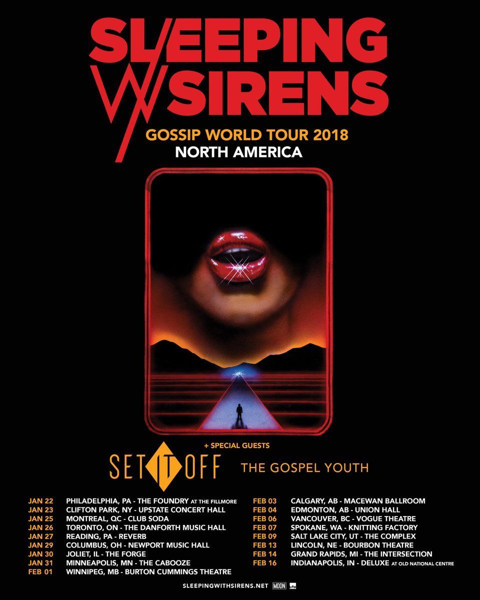 equalvision's tweet photo. We are very stoked to have @setitoff opening for the North American leg of @SWStheband's Gossip World Tour ⛰️👄⛰️

Who's comin' out? General admission and VIP tickets available now at https://t.co/SJL2zRaE5M https://t.co/fHfPqlGHje