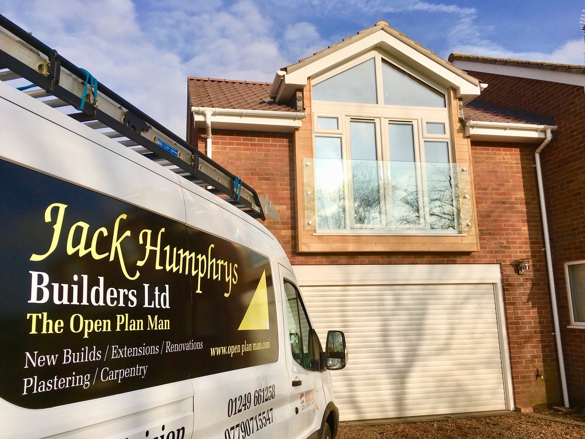 We have just finished this 2 story side extension, en suite master bedroom with Juliet balcony in the village of Rowde