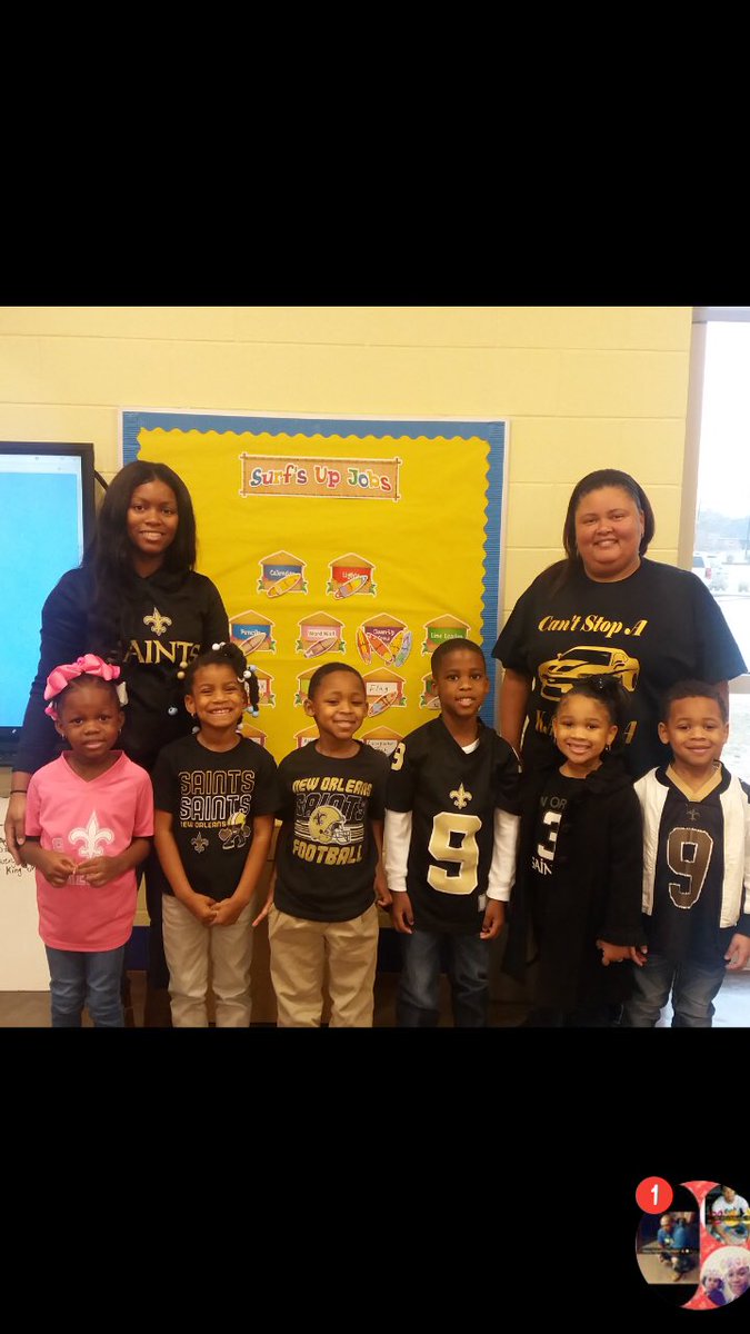 PreKSJBP's tweet photo. LPE Head Start has Who Dat Fever!#ignitestjohn https://t.co/MHQ2P65SIM