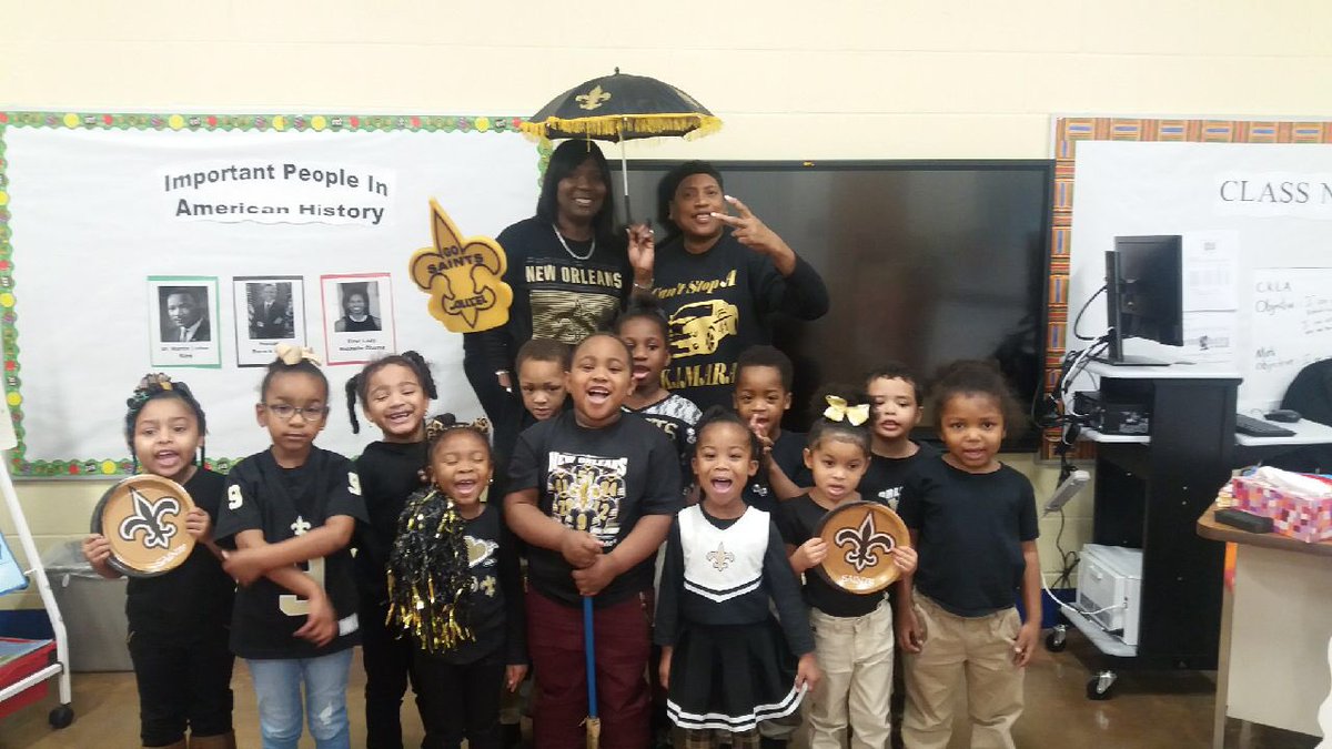 PreKSJBP's tweet photo. LPE Head Start has Who Dat Fever!#ignitestjohn https://t.co/MHQ2P65SIM
