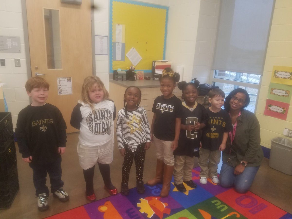 PreKSJBP's tweet photo. LPE Head Start has Who Dat Fever!#ignitestjohn https://t.co/MHQ2P65SIM