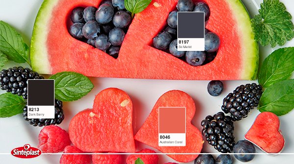 SinteplastBo's tweet photo. Mmm… 😋 Este verano no podemos dejar de resistirnos a las frutas más deliciosas. ¡Y también inspirarnos con sus colores de tonos rojos y violetas!  🍉🍇#Frutas https://t.co/wybW5zyI93