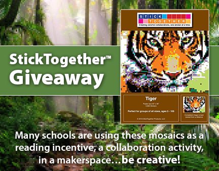 gumdropbooks's tweet photo. We are giving away one StickTogether kit. See one in action: https://t.co/aIcO85mZKa
To enter: 1) like this post and 2) follow our Twitter page
Open to a school library or public library in the U.S. and ends 1/26/18. #GDGiveaway #library #creativitymonth https://t.co/d3tpHhsyjI