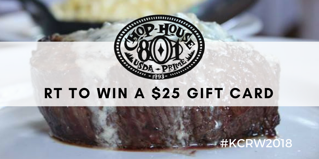 RestaurantWeek's tweet photo. #KCRW2018 GIVEAWAY: RT for a chance to win a $25 gift card to 801 Chophouse in the @KCPLDistrict. Giveaway closes 1/13. https://t.co/WV6Vyykhle