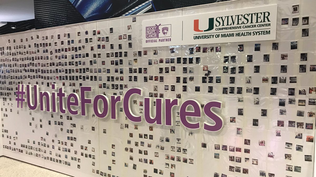 FlaPanthers's tweet photo. We stand with @SylvesterCancer to #uniteforcures every day of the year. https://t.co/8jGud25uXx