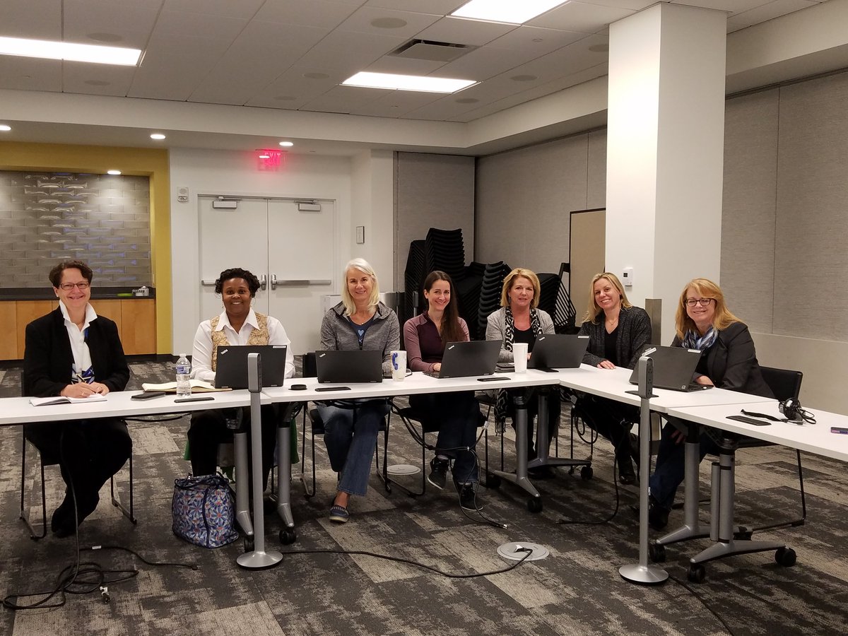 Kimsstevenson's tweet photo. Happy Friday I was back to back today - ran to my mtg on strategic partnerships and this is what I saw when I entered the mtg room #womenintech all decision makers were women awesone! https://t.co/bnHb8E21HL