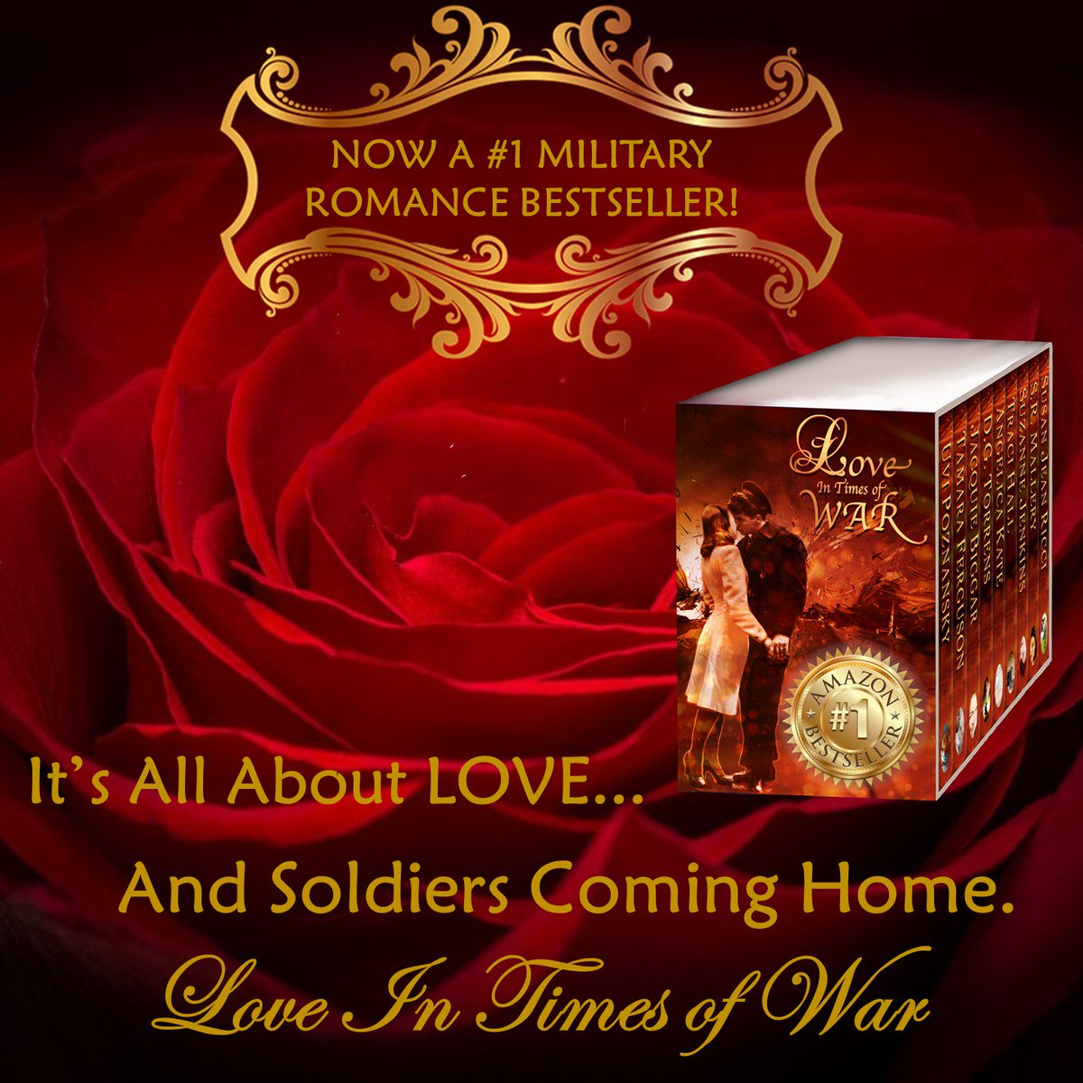 ⭐⭐⭐⭐⭐⭐⭐⭐⭐⭐
#99c #ROMANCE BOXSET
☑IT'S ALL ABOUT LOVE
SWEET Collection
⭐⭐⭐⭐⭐BESTSELLER
LOVE IN TIMES OF WAR
✈#LuvnWar
bookShow.me/B01M0SOXQW
