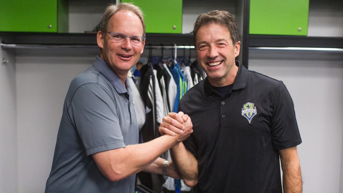 Clint Dempsey: "I always watched him play on TV!" 🤣  Check out Preki's first day as Assistant Coach. https://t.co/Pa555dErRj