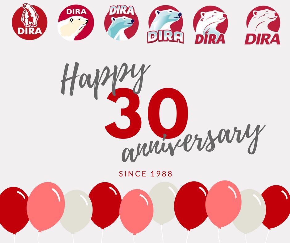 🎈Hip Hip Hooray Dirafrost turned 30!🎈We started as a small family company in the fruit region, who delivered frozen fruit to bakeries &amp; pastry shops. 30 years later, we are active in many countries, in many industries and we're part of Agrana. Cheers to many more years! 🎉