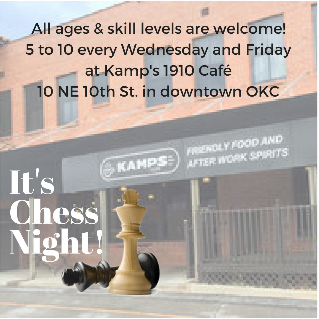 RLynneRutledge's tweet photo. Come play chess at the best café in downtown OKC! https://t.co/glynUv2bSv