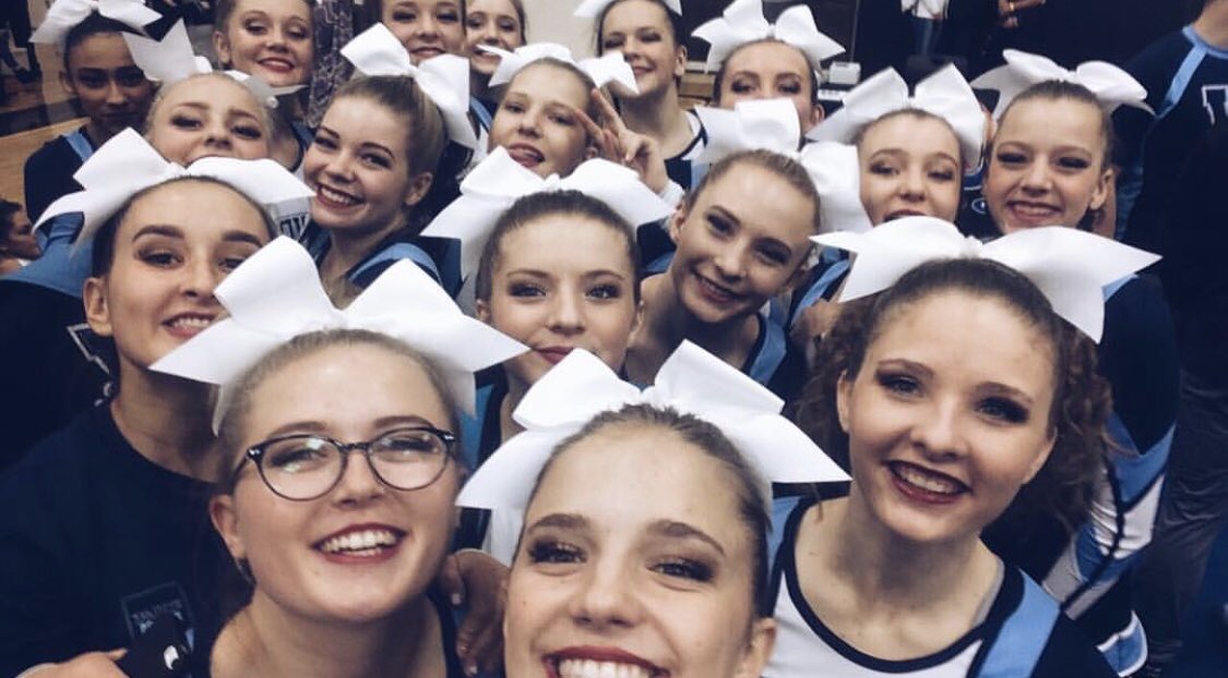 whscheer_squad's tweet photo. Our region cheer competition is tomorrow and we are PUMPED. 👊🏼🤸🏼‍♀️💙 Come out and support @ Maple Mountain High School. JV starting @ 12:30 and Varsity to follow! #WOD ⚡️ https://t.co/kAF8sPFP8j