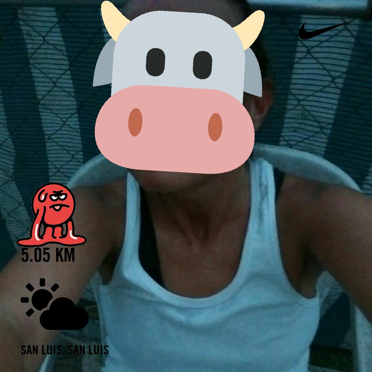 Aleluxe's tweet photo. Demasiado calor para mí gusto 😓
#NRC #running #RunFree #runforfun #rungordarun https://t.co/m5wGfO7NGD