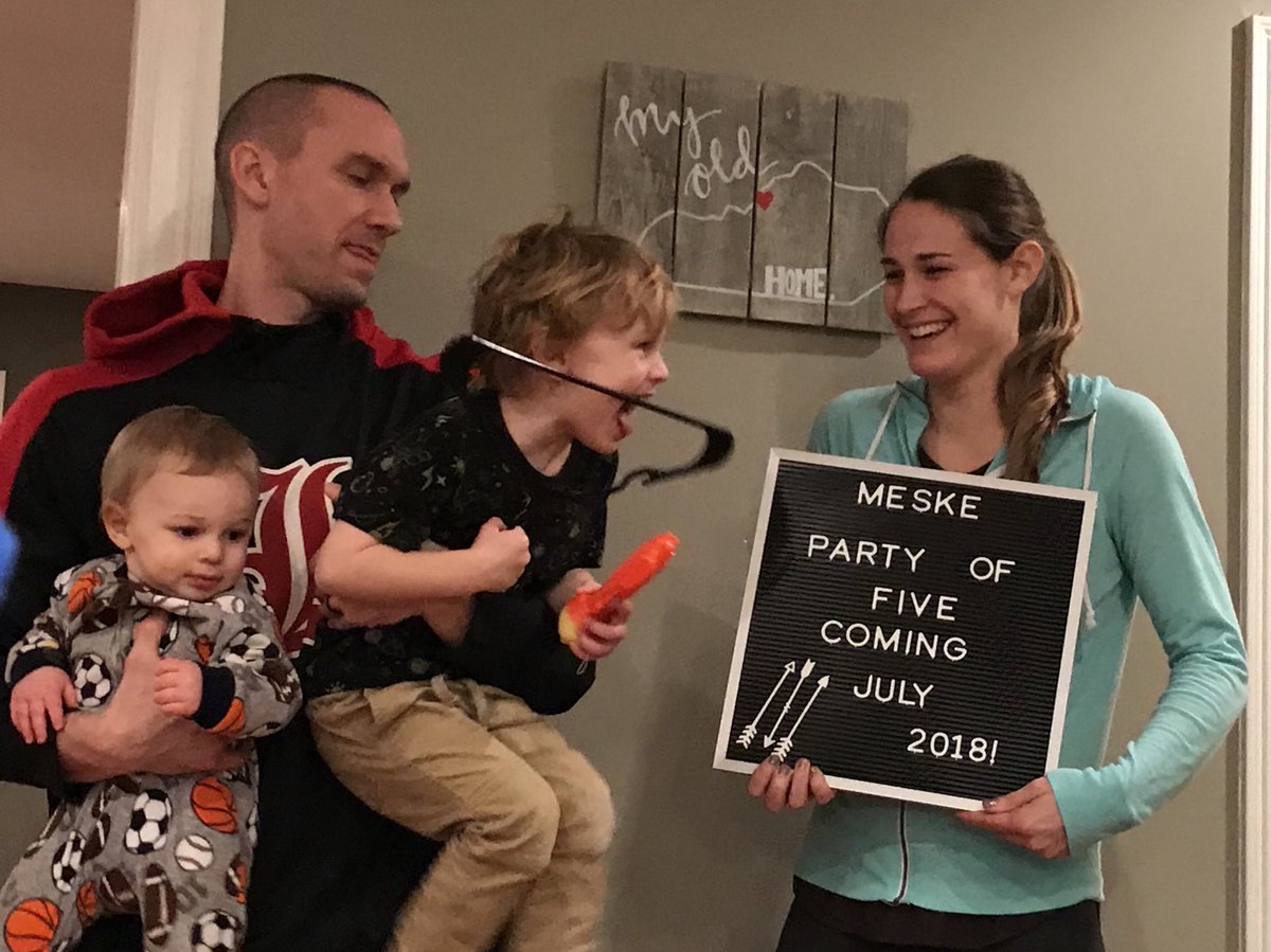 danmeske's tweet photo. Trying to take a picture on delay in our household, pretty good live action shot.... more chaos coming this summer!!! https://t.co/Iuo1KfNb7R