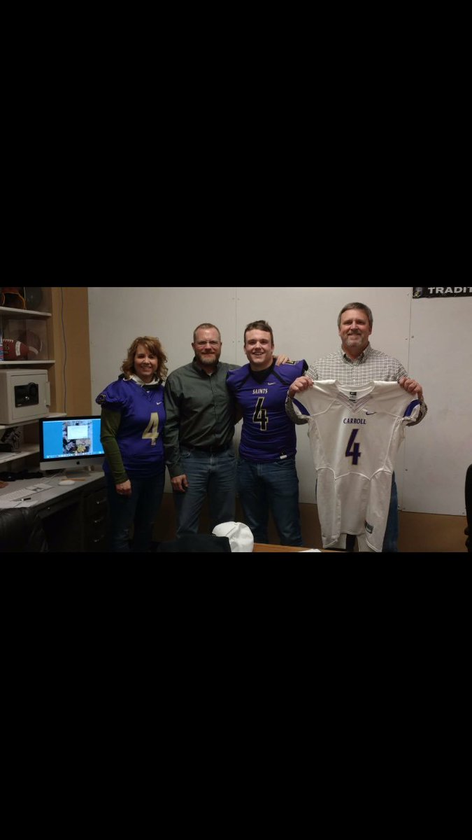 resch_jacob's tweet photo. I am proud to announce that I will be continuing my education and football career at Carrol College. I am Thankful for my parents,coaches, and to all who helped me get here!🏈⚜️ #Fight1nS8nts #proudtobeCC @coachjimhogan @coachKastens https://t.co/Xcnl8UE5Sj