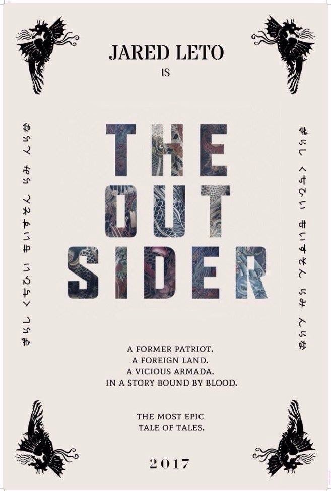 JaredLetoLand's tweet photo. Looking forward to watch that movie! 🎬 #TheOutsider #countdown https://t.co/m0ACzHakoE