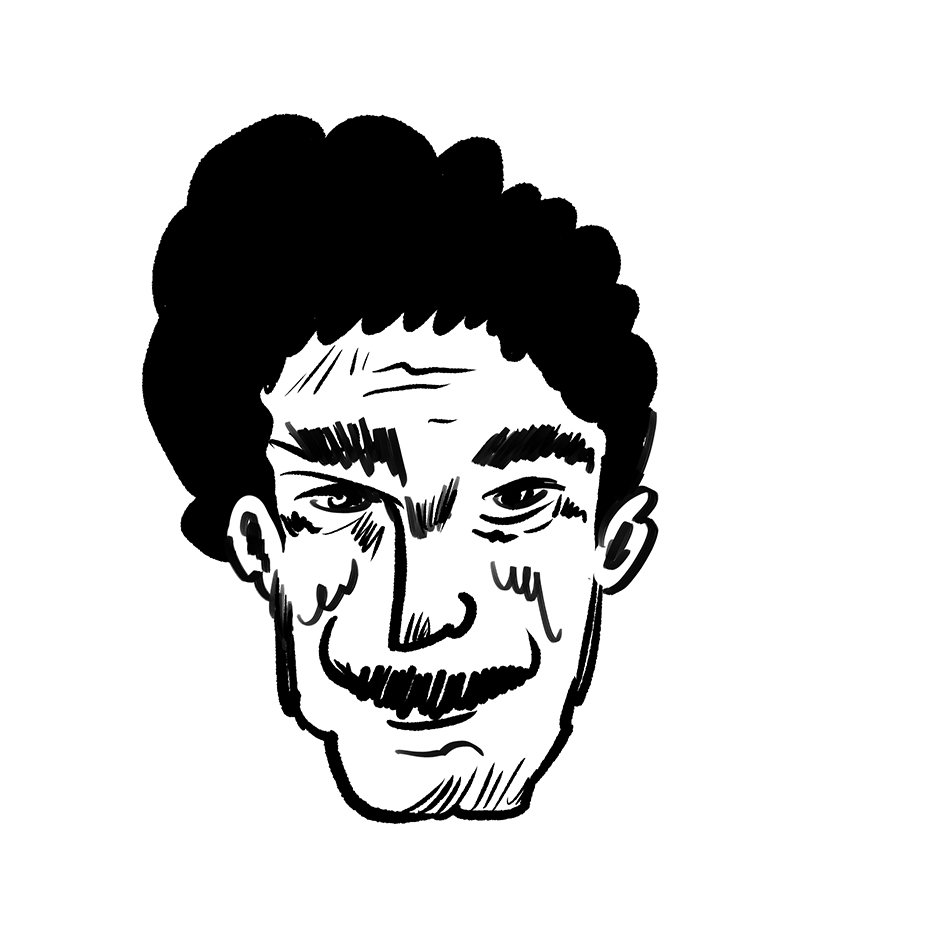 TheDayStrip's tweet photo. Sketching a character head. 4 of ... #animation #digitalink #sketch #draw #characterhead #character #cartoon #comic #moustache https://t.co/yy6Nl6onbH