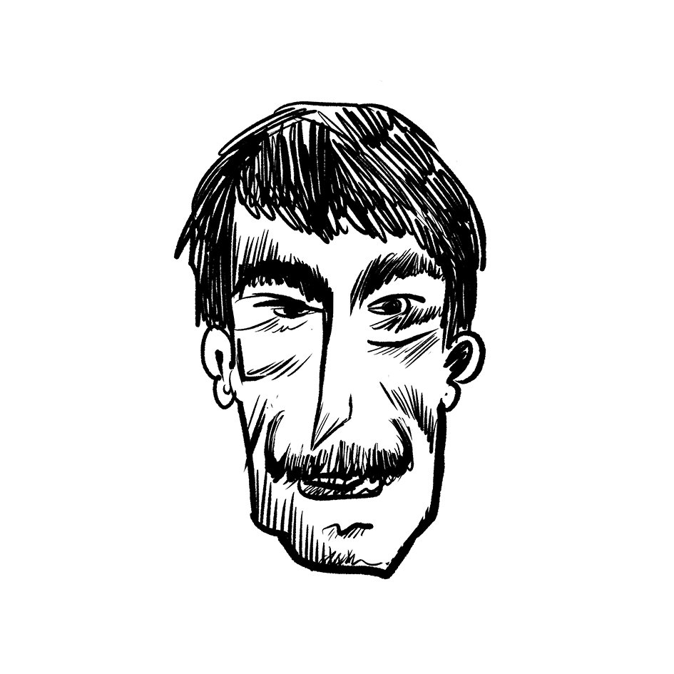 TheDayStrip's tweet photo. Sketching a character head. 4 of ... #animation #digitalink #sketch #draw #characterhead #character #cartoon #comic #moustache https://t.co/yy6Nl6onbH