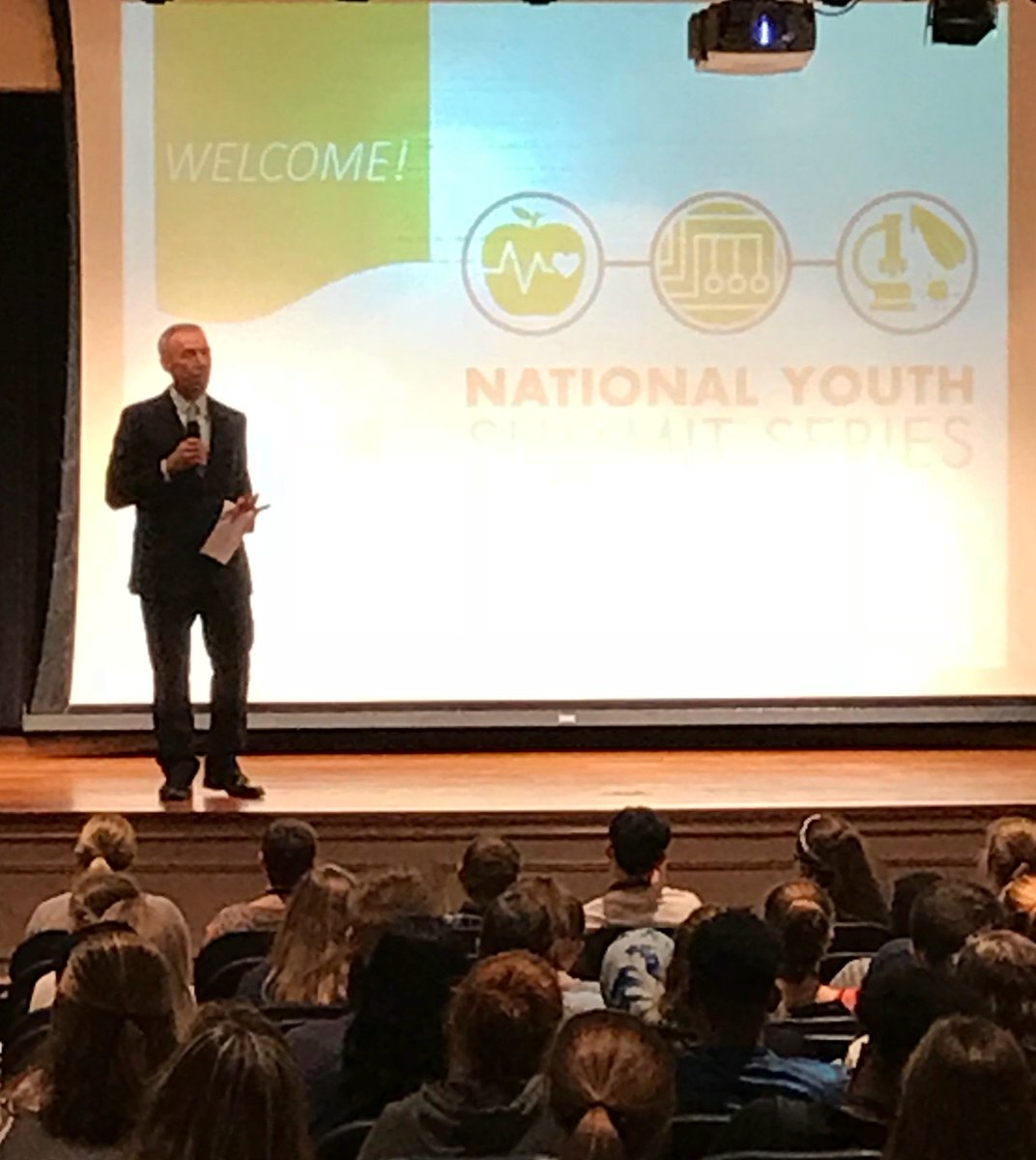 EVHecht's tweet photo. Deputy Secretary of Ag Stephen Censky talks about disciple, focus, life skills @4H taught him, including early morning livestock practices. #4HAgriscience #ScienceMatters https://t.co/XczWJY5UK3
